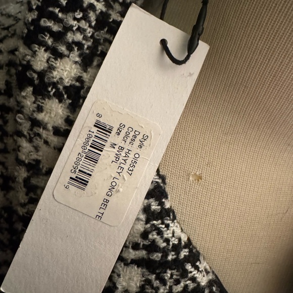 REVOLVE - LBLC The Label - NWT -Monochrome Checkered Trench Coat - Picture 7 of 9